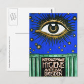 Alziende oog kunst briefkaart (Voorkant / Achterkant)