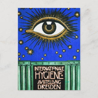 Alziende oog kunst briefkaart