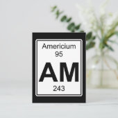 Am - Americium Briefkaart (Staand voorkant)