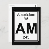 Am - Americium Briefkaart (Voorkant / Achterkant)