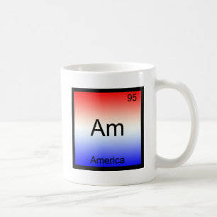 Am - Amerika Chemie Element Symbool Grappig Koffiemok