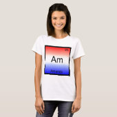 Am - Amerika Chemie Element Symbool Grappig T-shirt (Voorkant volledig)