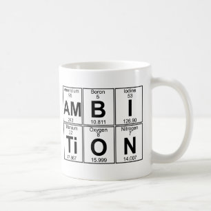 Am-B-I-Ti-O-N (ambitie) - Volledig Koffiemok