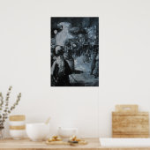 Am Bahnhof Friedrichstraße Poster (Keuken)