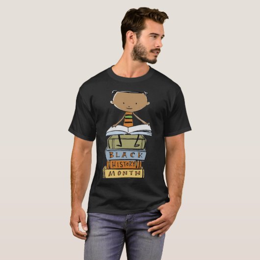 AM Black Geschiedenis Afro-Amerikaanse Black Pride T-shirt (Voorkant volledig)