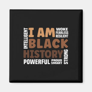 AM Black History Sterk-trotse Black History Maand Magneet