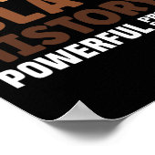AM Black History Sterk-trotse Black History Maand Poster (Hoek)