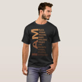 Am Black Woman Unapologetically Black History Mont T-shirt (Voorkant volledig)