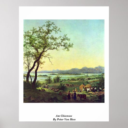 Am Chiemsee door Peter von Hess Poster (Voorkant)