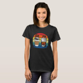 AM Coffee PM Whiskey Drink Mannen Vrouwen T-shirt (Voorkant volledig)