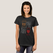 AM Coffee PM Win Apparel sarcasme T-shirt (Voorkant volledig)