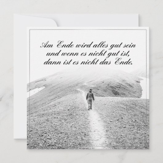 Am Ende wird alles gut sein (Voorkant)