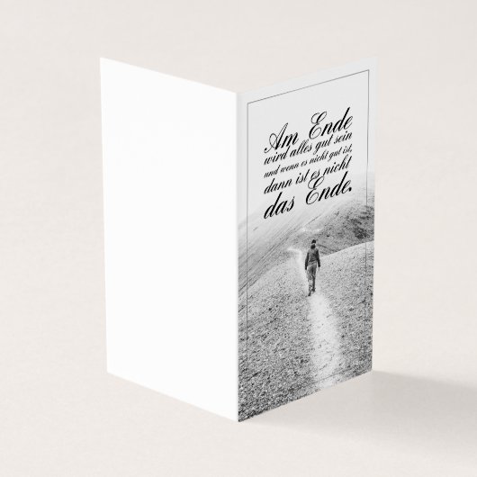 Am Ende wird alles gut sein Kaart (Buitenkant)