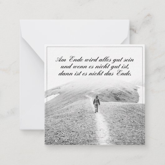 Am Ende wird alles gut sein Notitiekaartje (Voorkant)
