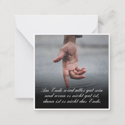 Am Ende wird alles gut sein Notitiekaartje (Voorkant)