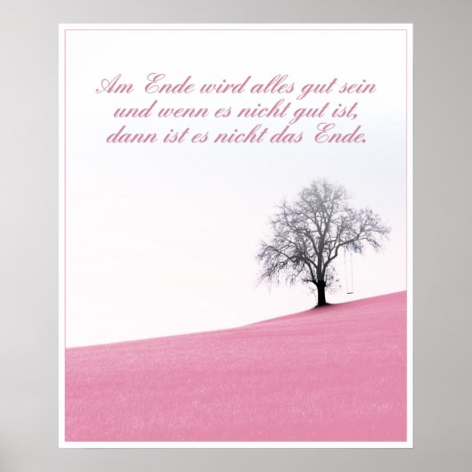 Am Ende wird alles gut sein Poster (Voorkant)