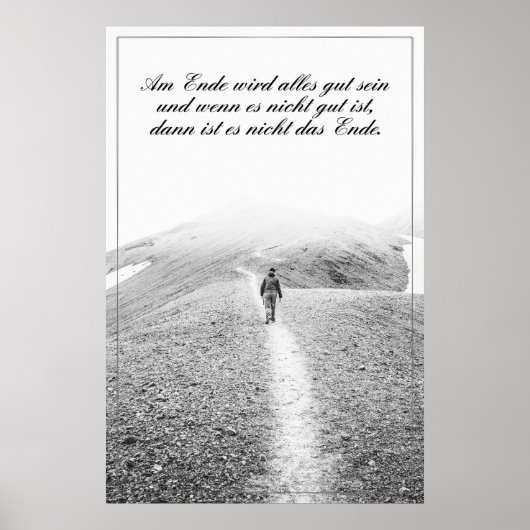 Am Ende wird alles gut sein Poster (Voorkant)