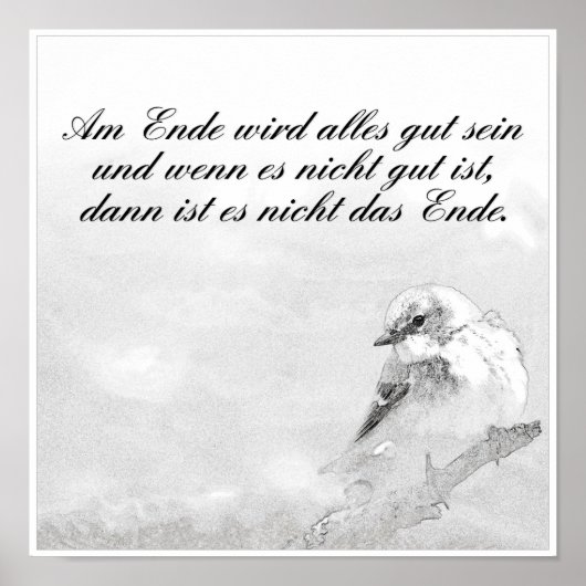 Am Ende wird alles gut sein Poster (Voorkant)