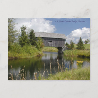 AM Foster Bridge in Vermont Briefkaart