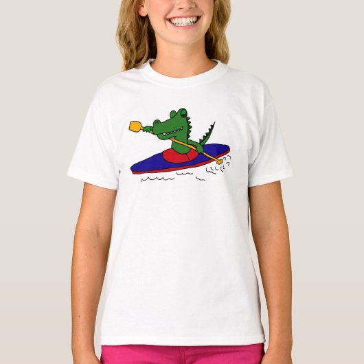 AM- Funny Gator Kayaking T-shirt (Voorkant)