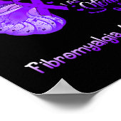 AM Het Storm Fibromyalgie Bewustzijn Vlinder 1 Poster (Hoek)