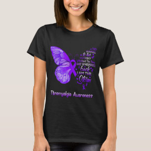 AM Het Storm Fibromyalgie Bewustzijn Vlinder 1 T-shirt