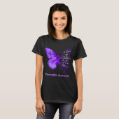 AM Het Storm Fibromyalgie Bewustzijn Vlinder 1 T-shirt (Voorkant volledig)