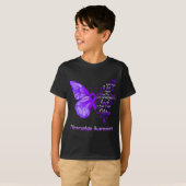 AM Het Storm Fibromyalgie Bewustzijn Vlinder 1 T-shirt (Voorkant volledig)