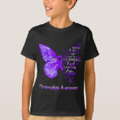 AM Het Storm Fibromyalgie Bewustzijn Vlinder 1 T-shirt (Voorkant)