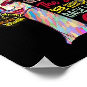 AM Het Storm Vrouwen Juneteenth Black History Maan Poster (Hoek)