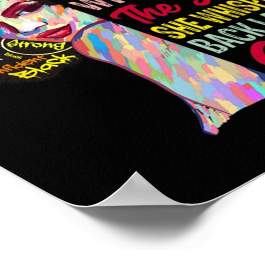 AM Het Storm Vrouwen Juneteenth Black History Maan Poster (Hoek)