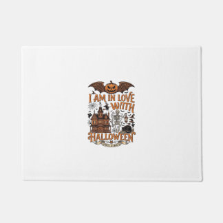 Am Love Halloween Geheime Huis Skelet Pompoen_1 Deurmat