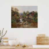"Am Mühlenbach" (bij de molenstroom) Poster (Keuken)