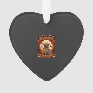 Am Nacht Angst Me Halloween Pug Maan Grafsteen Ornament