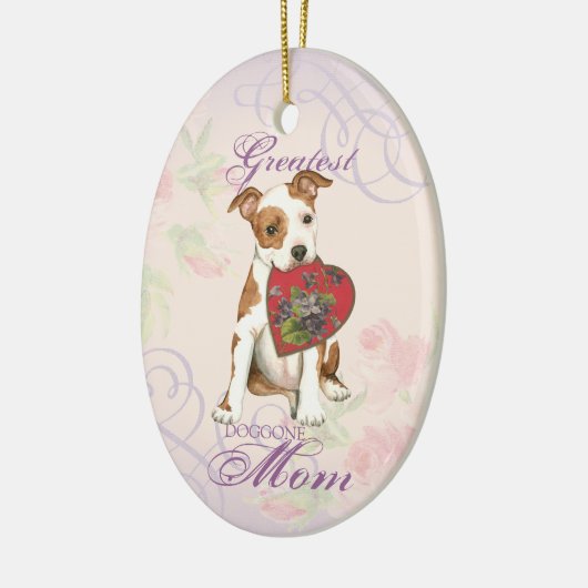 Am Personeel Hart Mam Keramisch Ornament (Links)