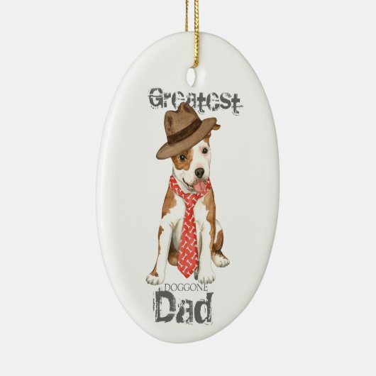 Am Personeel Papa Keramisch Ornament (Rechts)