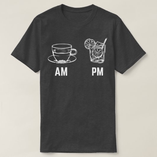 Am pm cocktail1 t-shirt (Design voorkant)