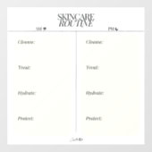 AM/PM huidverzorgingsroutine Raamsticker (Vel)