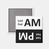 AM/PM — Pet Feeding Reminder Magnet (Voorkant / Achterkant)