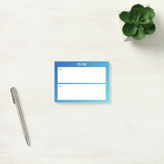 AM PM Sticky Note Planner – Dagelijkse Focus (Kantoor)