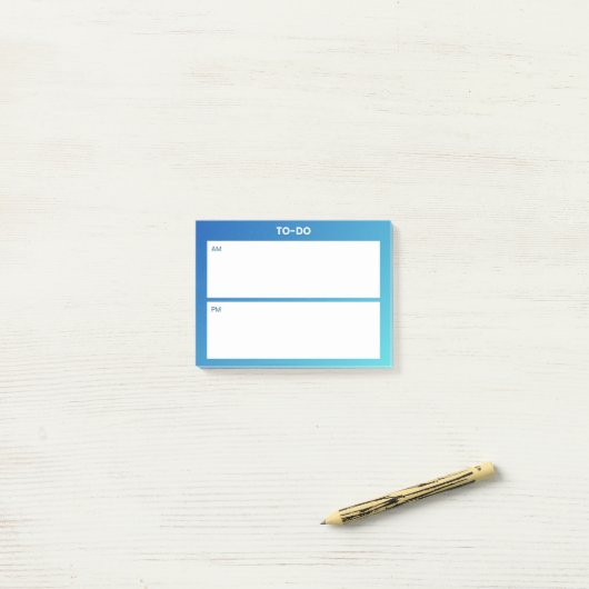 AM PM Sticky Note Planner – Dagelijkse Focus (Op bureau)