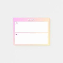 AM PM Sticky Note Planner – Minimale Dagelijkse Fo