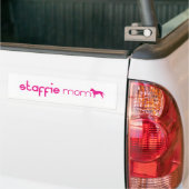 Am Staffordshire Terrier mama Bumpersticker (Op Truck)