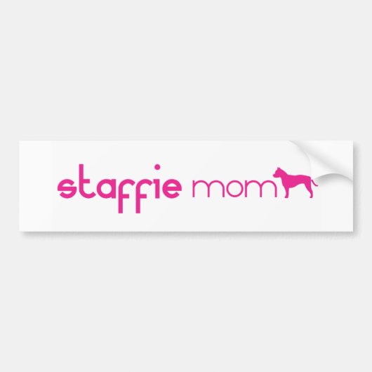 Am Staffordshire Terrier mama Bumpersticker (Voorkant)