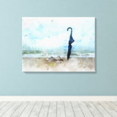 Am Strand Canvas Afdruk (Insitu (Houten vloer))