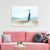 Am Strand Canvas Afdruk (Insitu (Woonkamer))