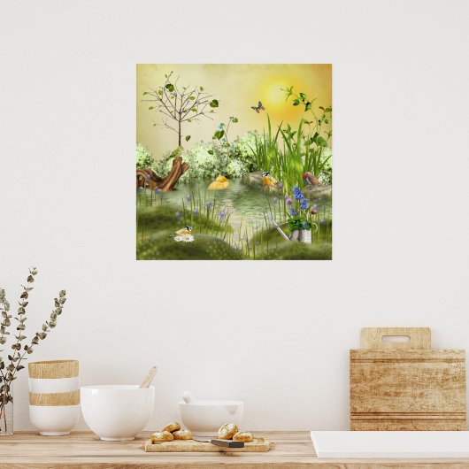 am Teich Poster (Keuken)