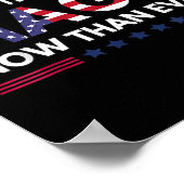 AM &#; Times meer maga nu dan ooit Trump-steun Poster (Hoek)