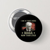 AM &#; Times meer maga nu dan ooit Trump-steun Ronde Button 5,7 Cm (Voorkant /achterkant)