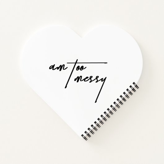 Am Too Messy - Grappig en relatable Notitieboek (Achterkant)